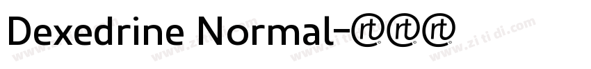 Dexedrine Normal字体转换